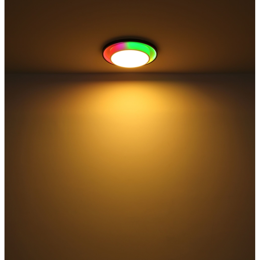 Globo - LED RGBW Dimbare plafondlamp LED/21W/230V 2700-6500K+ afstandsbediening