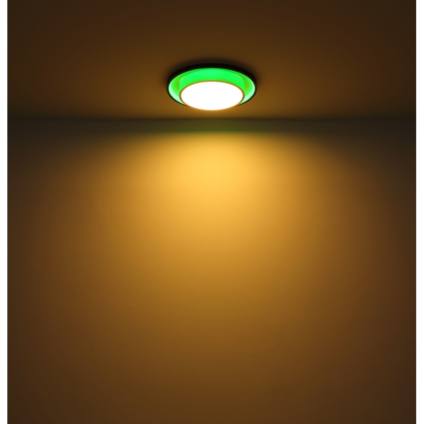 Globo - LED RGBW Dimbare plafondlamp LED/21W/230V 2700-6500K+ afstandsbediening