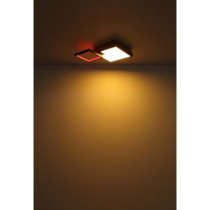 Globo - LED RGBW Dimbare lamp LED/21W/230V + LED/3W 2700-6500K + afstandsbediening
