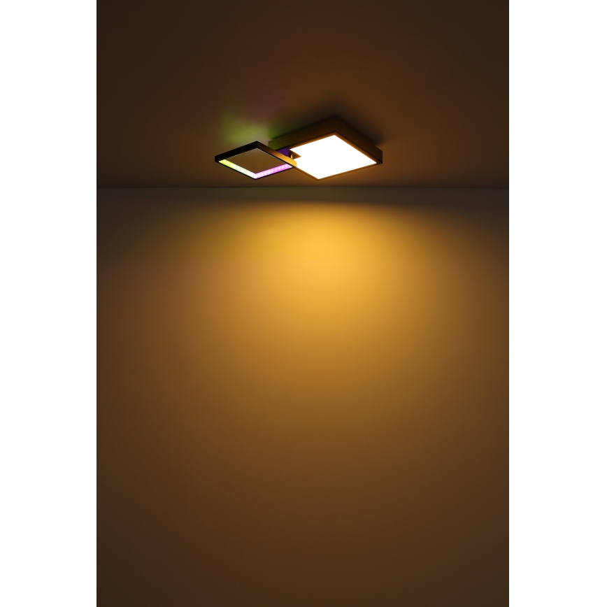 Globo - LED RGBW Dimbare lamp LED/21W/230V + LED/3W 2700-6500K + afstandsbediening