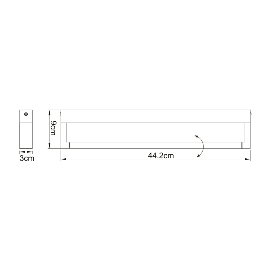 Globo 41498B - LED Badkamer wandlamp SUSI LED/12W/230V IP44