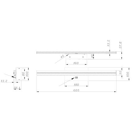 Globo - LED Badkamer wandlamp LED/18W/230V IP44