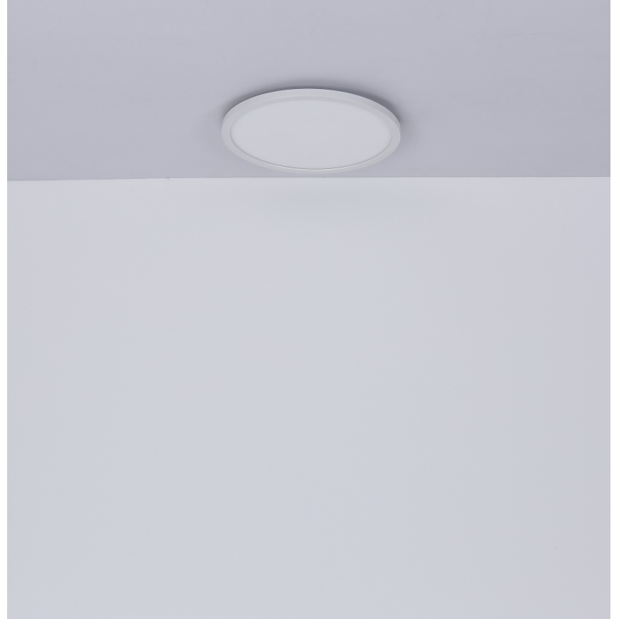 Globo - LED Dimbare badkamer plafondverlichting LED/18W/230V diameter 29,4 cm IP44 wit
