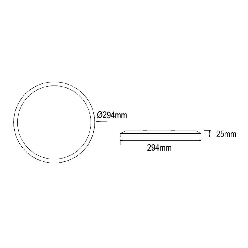 Globo - LED Dimbare badkamer plafondverlichting LED/18W/230V diameter 29,4 cm IP44 wit