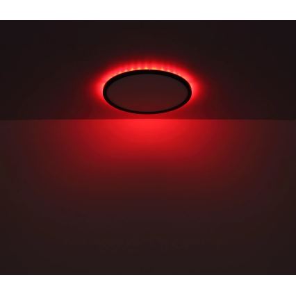 Globo - LED RGB Dimbare badkamer plafondlamp LED/21W/230V 3000-6000K + afstandsbediening IP44 zwart