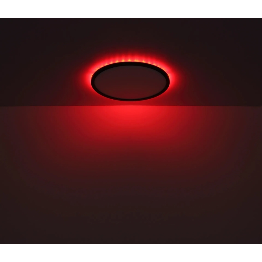 Globo - LED RGB Dimbare badkamer plafondlamp LED/21W/230V 3000-6000K + afstandsbediening IP44 zwart