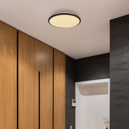 Globo - LED plafondlamp LED/18W/230V 3000K diameter 35 cm zwart