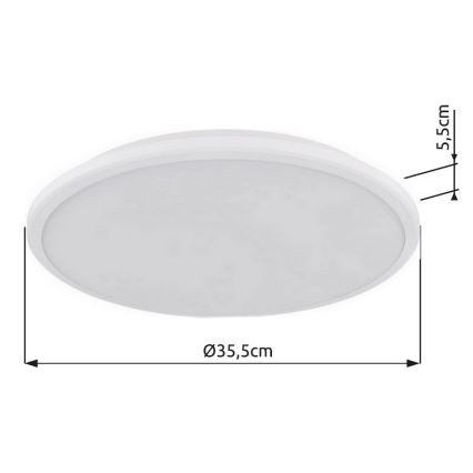 Globo - LED plafondlamp LED/18W/230V 3000K diameter 35 cm wit