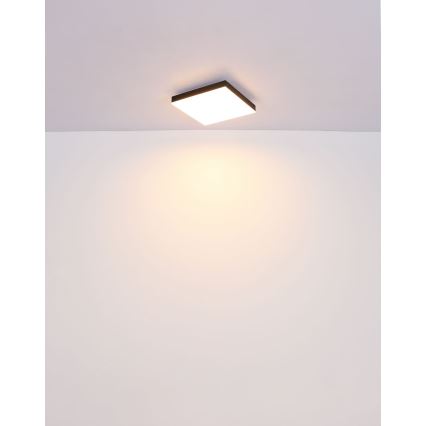 Globo - LED Plafondlamp LED/18W/230V 30x30 cm zwart