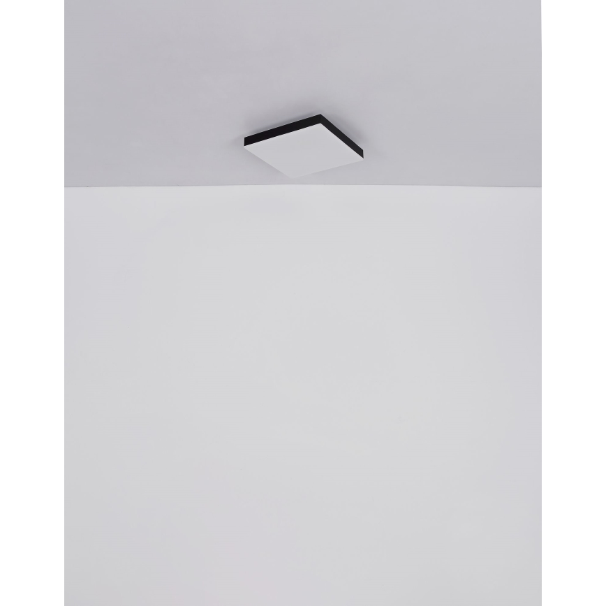Globo - LED Plafondlamp LED/18W/230V 30x30 cm zwart