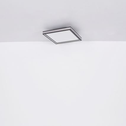 Globo - LED plafondlamp LED/12W/230V 30x30 cm zwart/wit