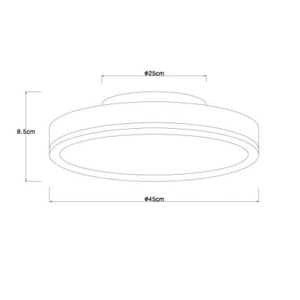 Globo - LED plafondlamp LED/24W/230V 3000K diameter 45 cm