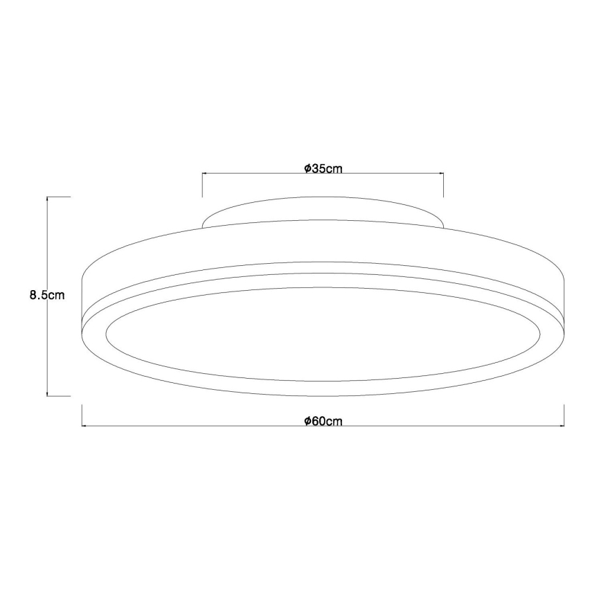 Globo - Dimbare LED-plafondlamp LED/40W/230V 2700-6500K Ø 60 cm + afstandsbediening
