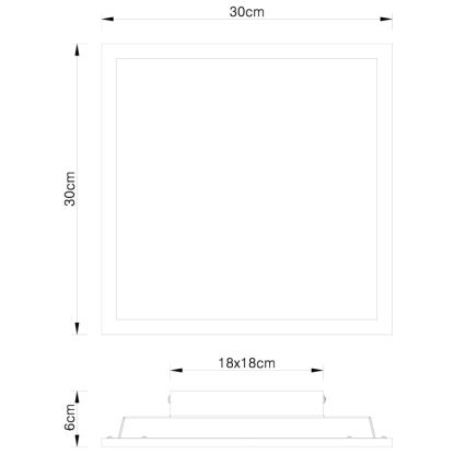 Globo - LED Plafondlamp LED/12W/230V