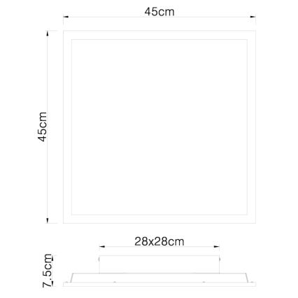 Globo - LED Plafondlamp LED/24W/230V