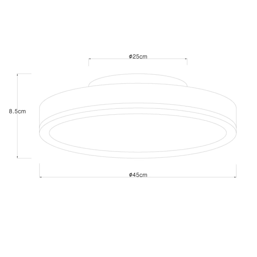 Globo - Dimbare LED-plafondlamp LED/24W/230V 3000-6500K Ø 45 cm