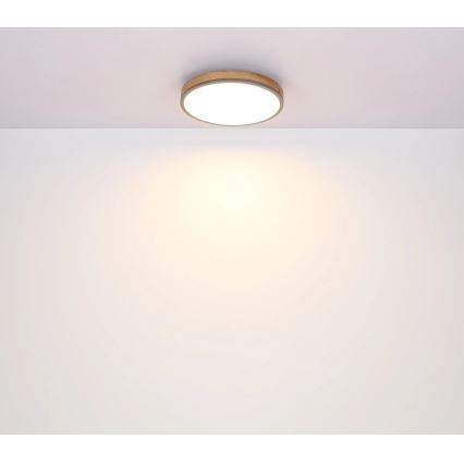 Globo - Dimbare LED plafondlamp LED/40W/230V 2700-6500K diameter 60 cm + afstandsbediening bruin/grijs