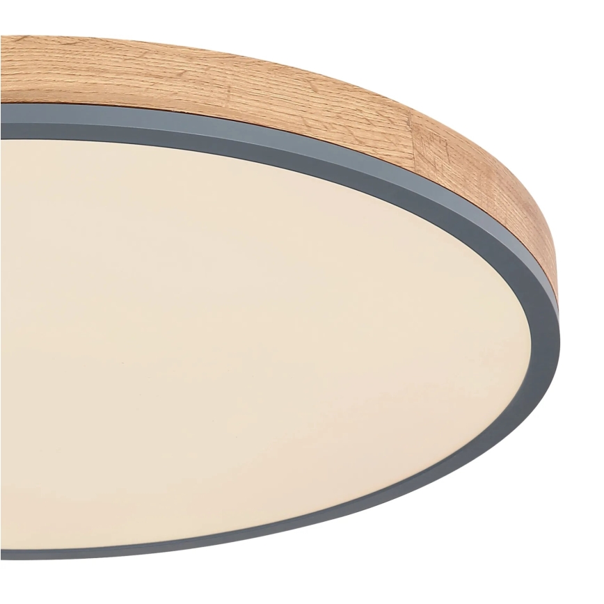 Globo - Dimbare LED plafondlamp LED/40W/230V 2700-6500K diameter 60 cm + afstandsbediening bruin/grijs