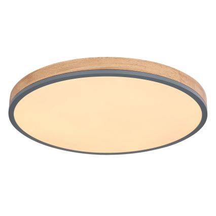 Globo - Dimbare LED plafondlamp LED/40W/230V 2700-6500K diameter 60 cm + afstandsbediening bruin/grijs