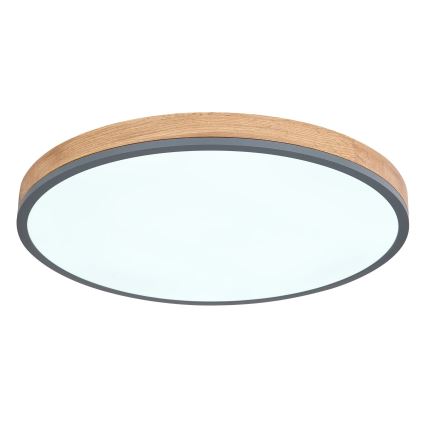 Globo - Dimbare LED plafondlamp LED/40W/230V 2700-6500K diameter 60 cm + afstandsbediening bruin/grijs