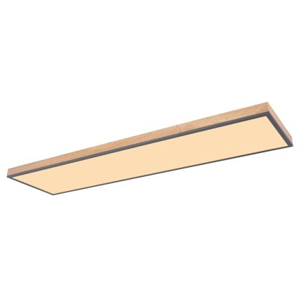 Globo - Dimbare LED-plafondlamp LED/36W/230V 2700-6500K bruin/grijs + afstandsbediening