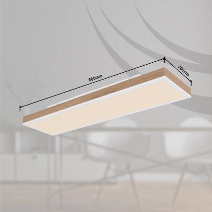 Globo - Dimbare LED-plafondlamp LED/24W/230V 2700-6500K 20x80 cm + afstandsbediening