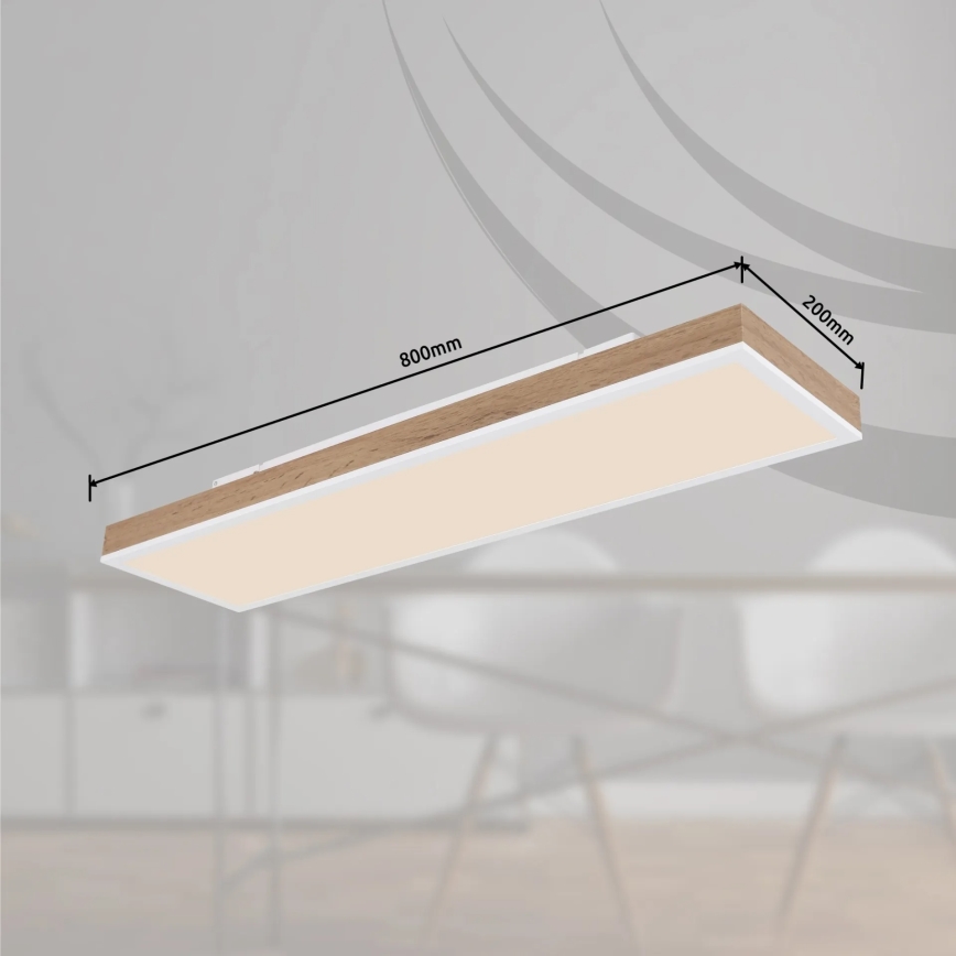 Globo - Dimbare LED-plafondlamp LED/24W/230V 2700-6500K 20x80 cm + afstandsbediening