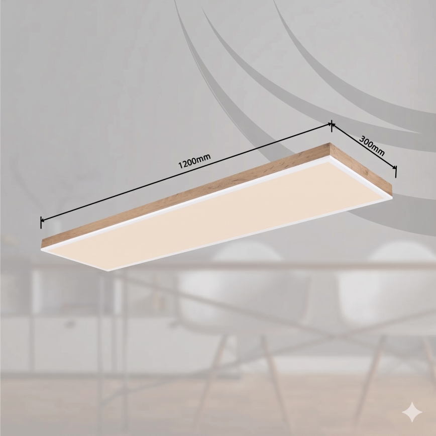 Globo - Dimbare LED-plafondlamp LED/36W/230V 2700-6500K bruin/wit + afstandsbediening