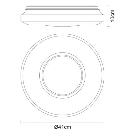 Globo - LED Plafondlamp LED/24W/230V