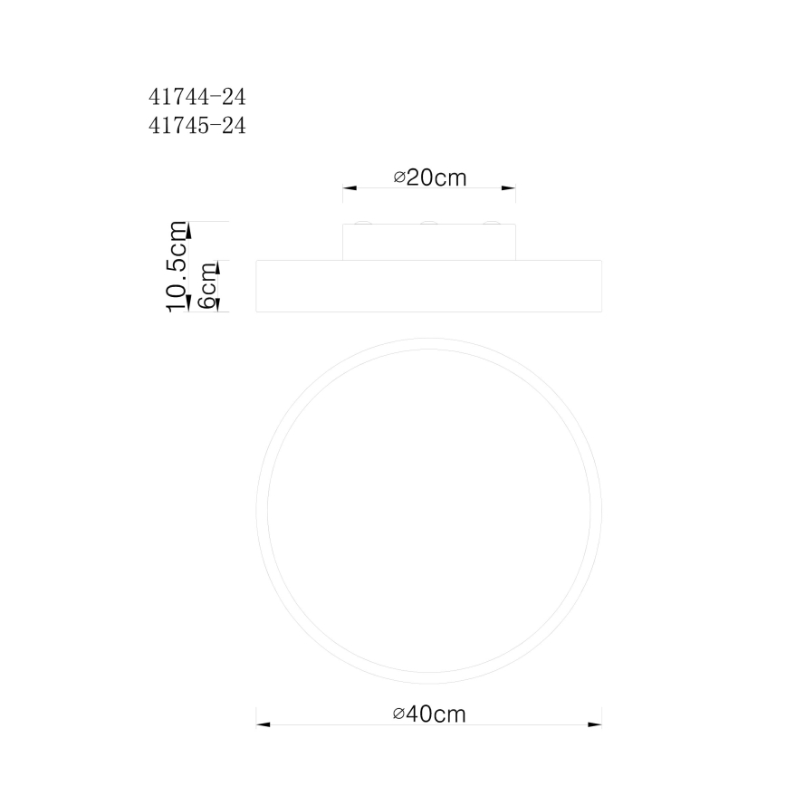 Globo - LED dimbare plafondlamp LED/24W/230V 3000-6000K + afstandsbediening