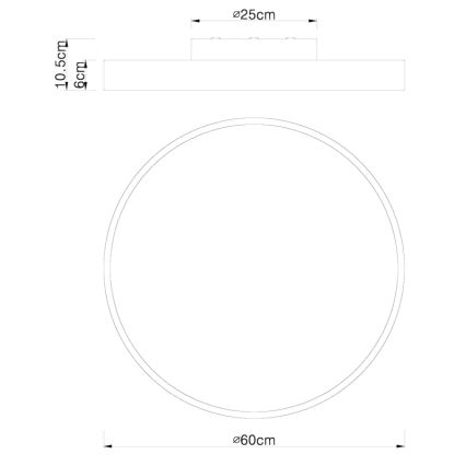Globo - Dimbare LED plafondlamp LED/48W/230V 3000-6000K + afstandsbediening