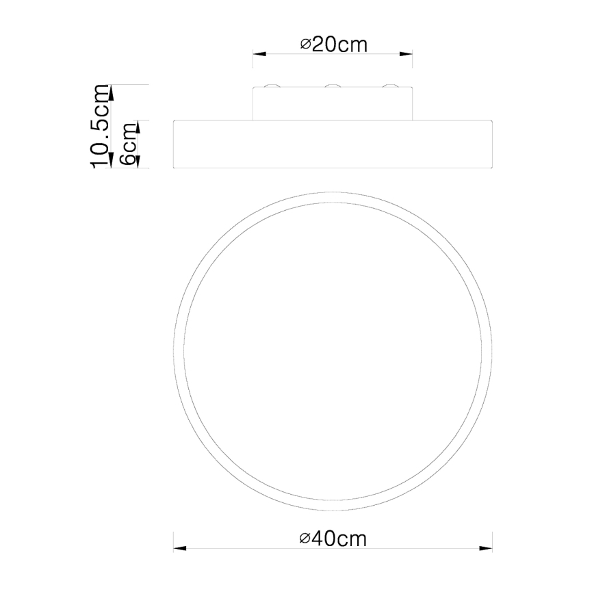 Globo - Dimbare LED plafondlamp LED/24W/230V 3000-6000K + afstandsbediening