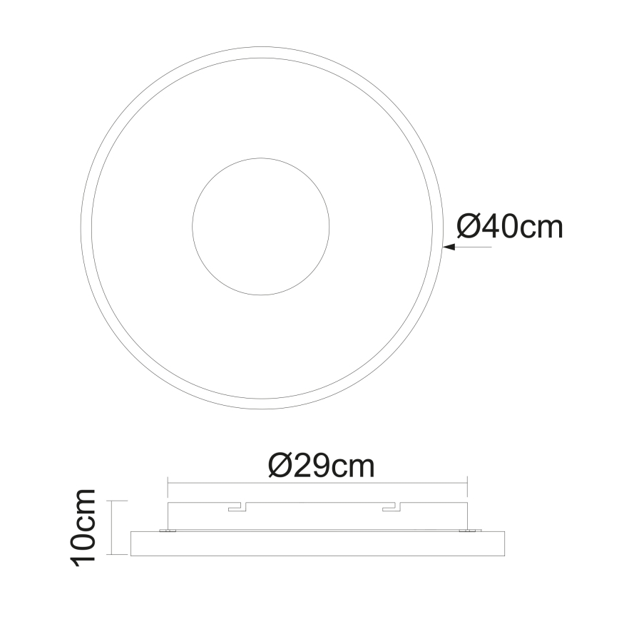 Globo - Dimbare LED plafondlamp LED/30W/230V 2700-6000K + afstandsbediening