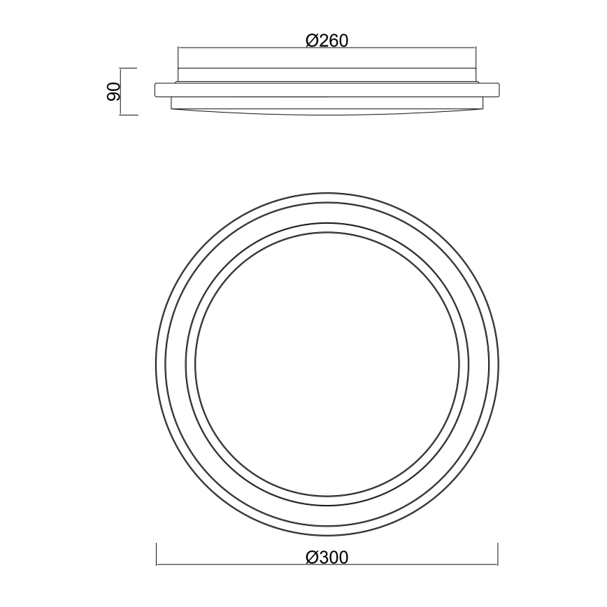 Globo - LED Badkamer Plafondlamp met Sensor LED/18W/230V IP44