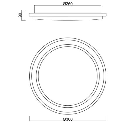 Globo - LED Badkamerplafondlamp met sensor LED/18W/230V IP44