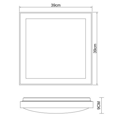 Globo - LED Plafondlamp LED/24W/230V 3000/4500/6000K