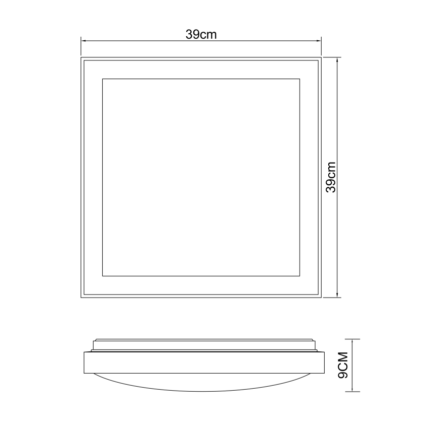 Globo - LED Plafondlamp LED/24W/230V 3000/4500/6000K