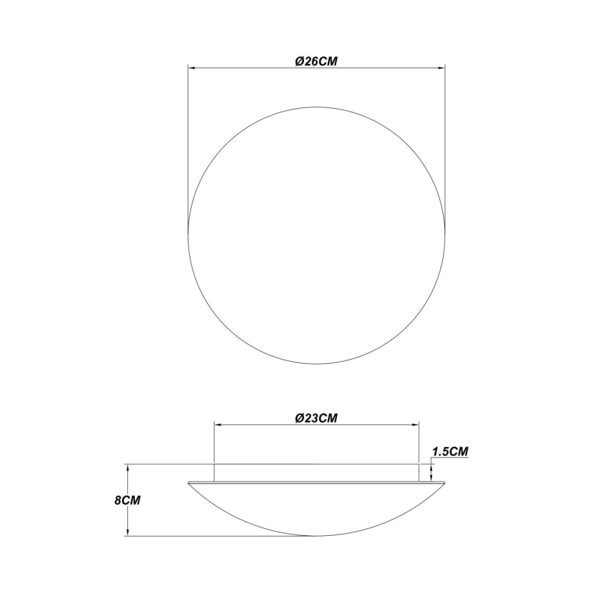 Globo - LED-plafondlamp 16W/230V 3000K Ø 26 cm