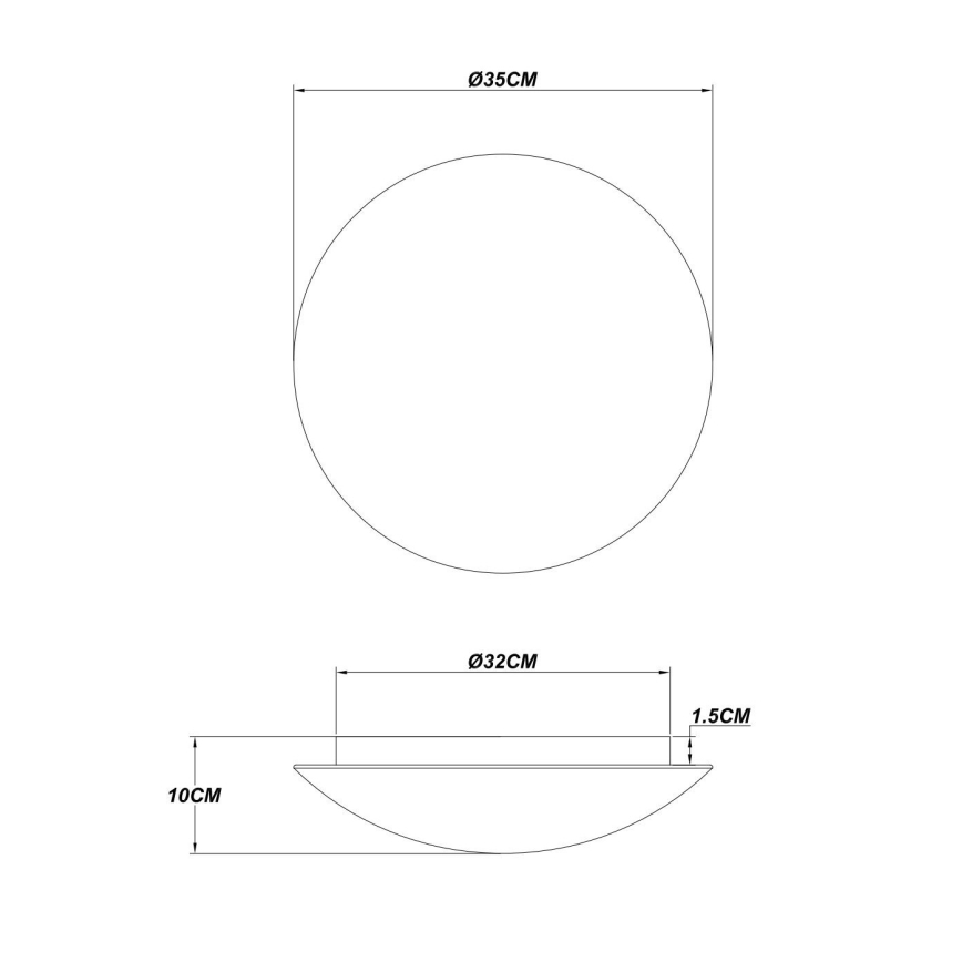 Globo - LED-plafondlamp LED/24W/230V 3000K Ø 35 cm