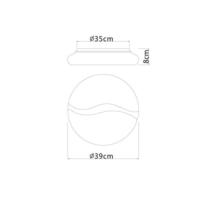 Globo - LED plafondlamp LED/24W/230V 3000/4200/6000K diameter 39 cm