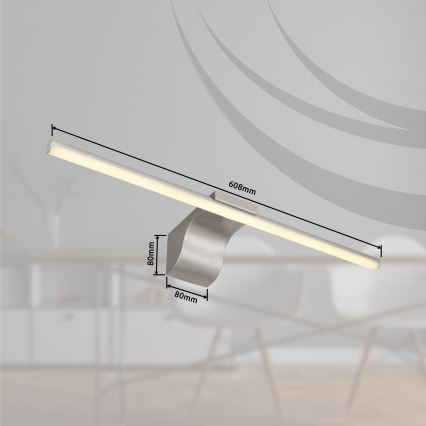 Globo - LED Badkamer spiegelverlichting LED/10W/230V 60,8 cm IP44 glanzend chroom