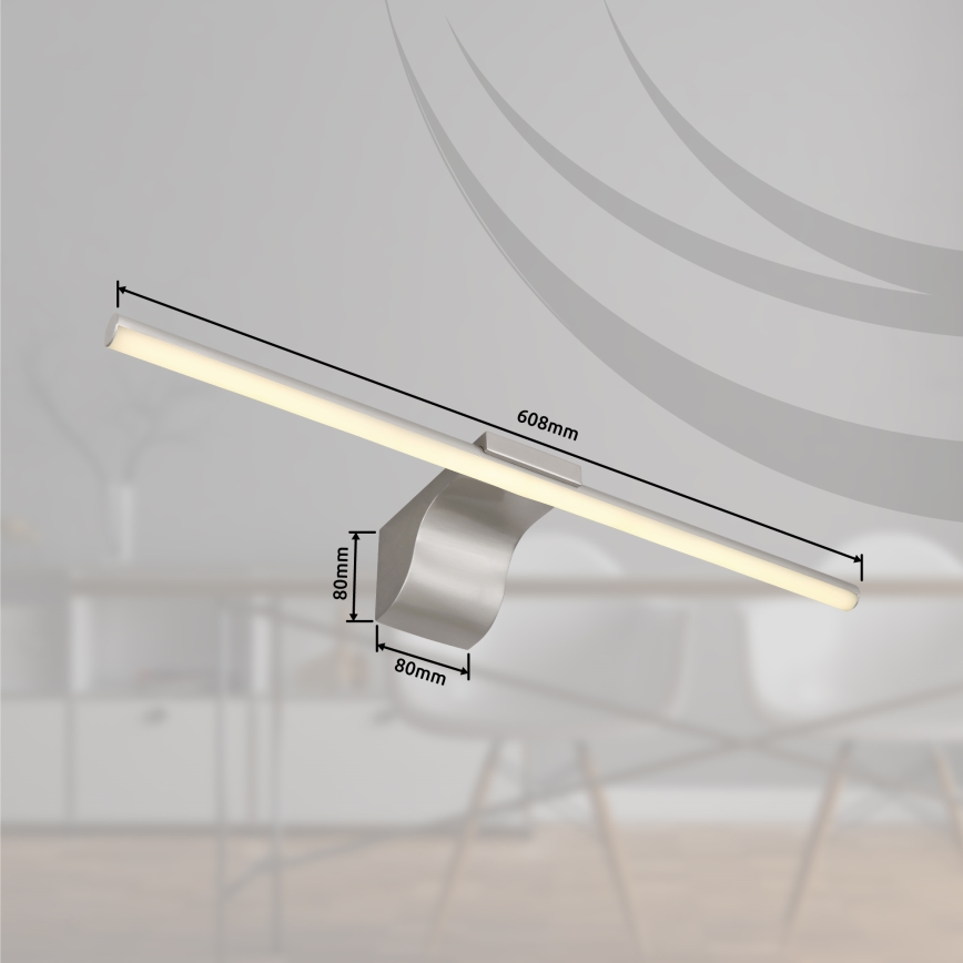 Globo - LED Badkamer spiegelverlichting LED/10W/230V 60,8 cm IP44 glanzend chroom