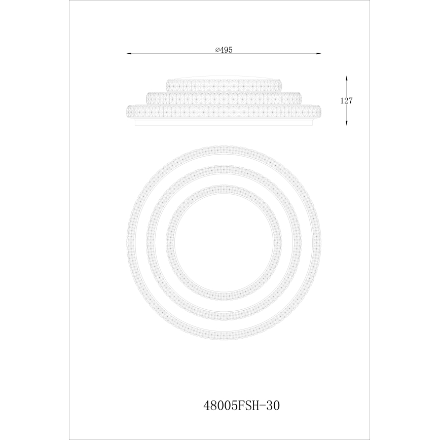 Globo - Dimbare LED plafondlamp LED/30W/230V TUYA Wi-Fi + afstandsbediening
