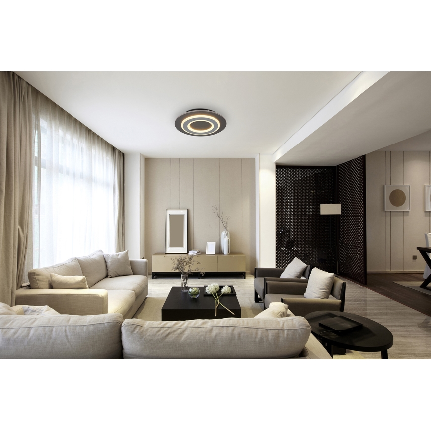 Globo - LED Plafondlamp LED/24W/230V 3000K diameter 32 cm antraciet