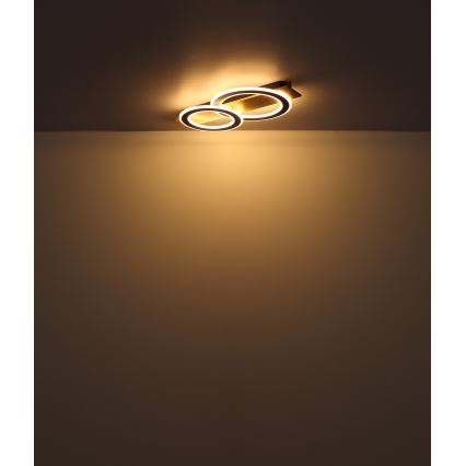 Globo - LED Plafondlamp LED/40W/230V bruin