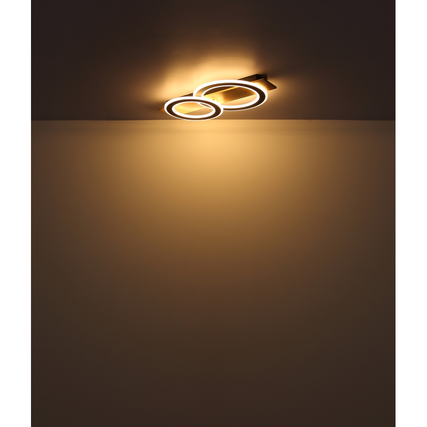 Globo - LED Plafondlamp LED/40W/230V bruin
