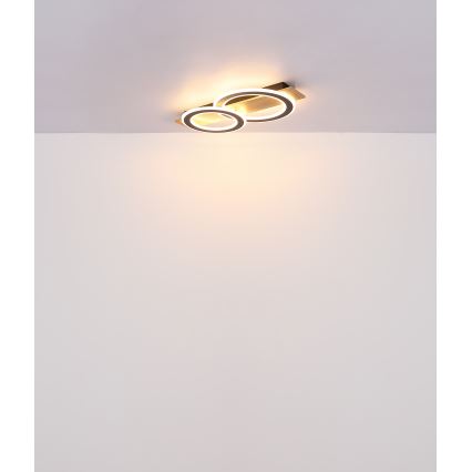 Globo - LED Plafondlamp LED/40W/230V bruin