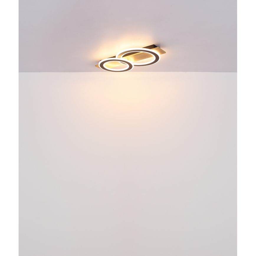 Globo - LED Plafondlamp LED/40W/230V bruin