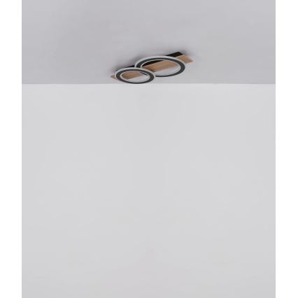 Globo - LED Plafondlamp LED/40W/230V bruin