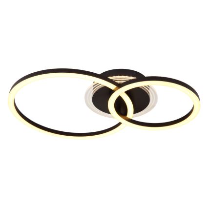 Globo - LED plafondlamp LED/30W/230V 2700/4500/6500K diameter 33x50 cm zwart